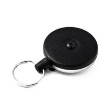KEY BAK Original Series Retractable Reel with 48 inch Cord Black / Steel