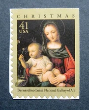 Sc # 4206 ~ 41 cent The Madonna of the Carnation by Bernardino (dg29)