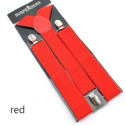 US 4er Pack breite Hosenträger für Herren verstellbar Clip-On Y-Rücken strapazierfähig schwarz - Bild 5 von 10