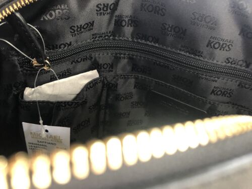 (ON SALE) New Michael Kors Black Leather Satchel RETAIL $400 - Picture 8 of 9