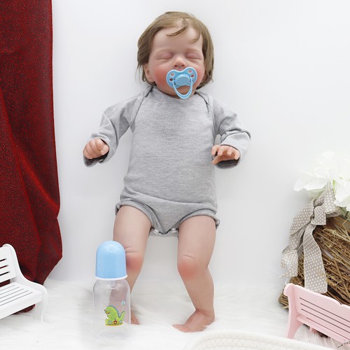 20" Reborn Doll Newborn Sleeping Baby Toy Lifelike Real Soft Collectible Art Toy - Picture 8 of 8