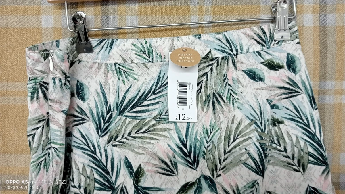 Linen skirt matalan top