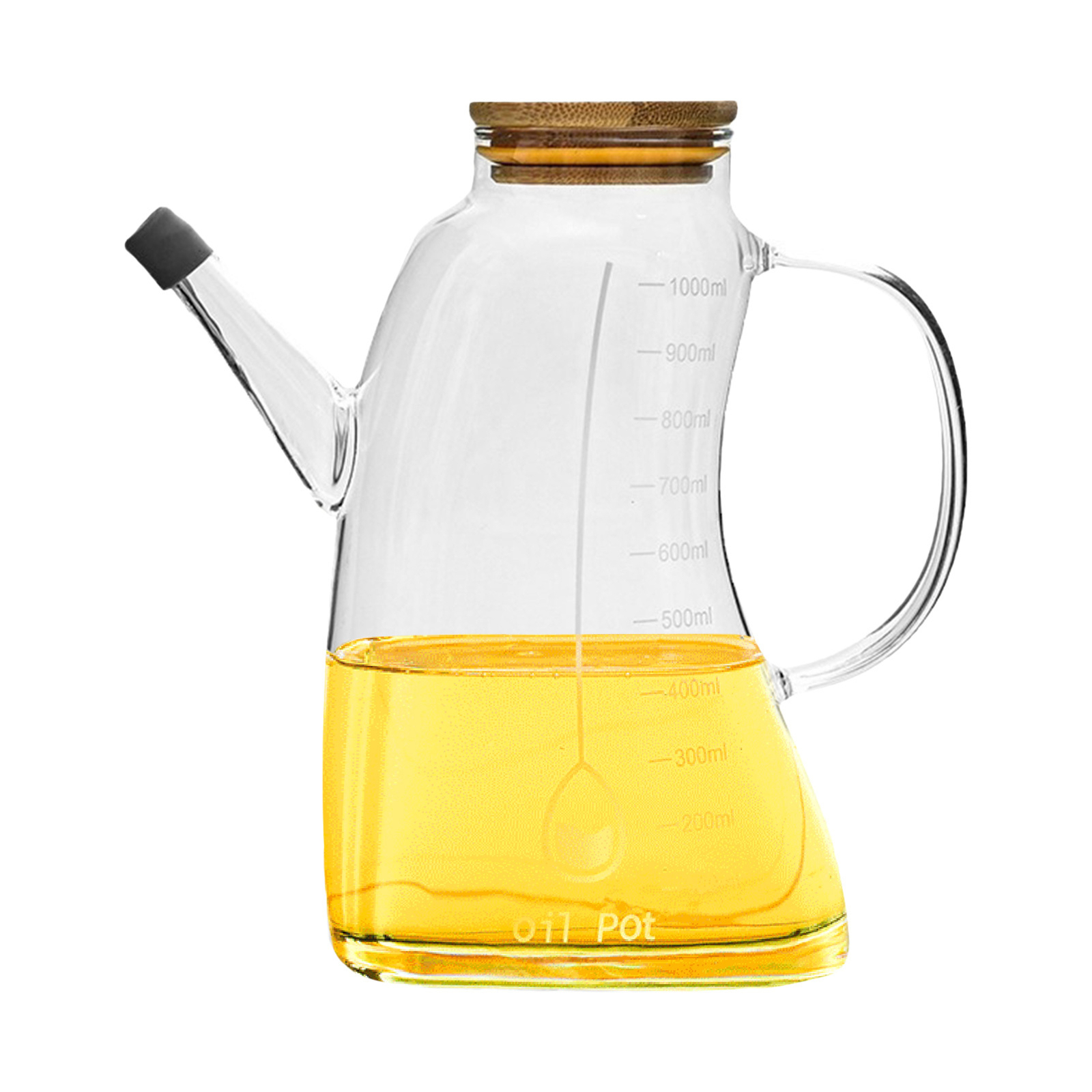 Oil Dispenser Oil Bottle for Kitchen, 1 Pcs Glass Olive Oil Dispenser