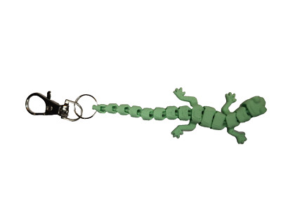 Articulated Lizard Keychain - 3D Printed, Cute Gift,Fidget toy