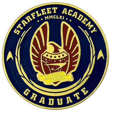50 Jahre Star Trek Graduation Challenge Münze Starfleet Academy