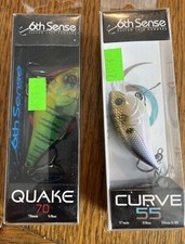(2) 6th Sense Quake 70 And 55 Crankbaits NIP FAST SHIP!