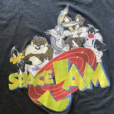 Vintage Space Jam Men's Size Large Bugs Bunny Looney Tunes Tune Squad Tee