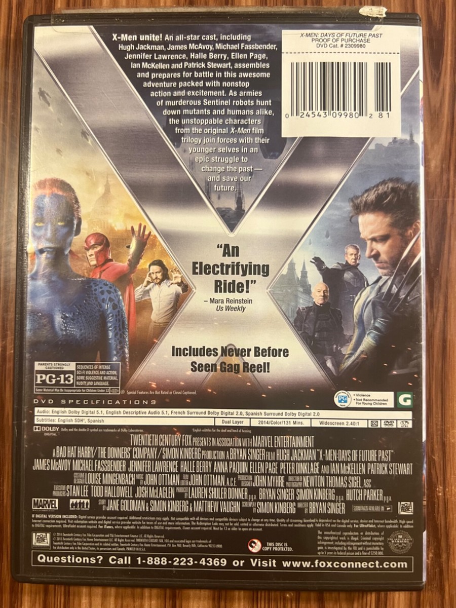 Man　DVD X-Men Days of Future Past DVD Movie Marvel 2014 Superhero Hugh