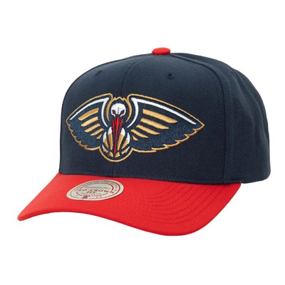 Men's Mitchell & Ness Navy/Red New Orleans Pelicans Soul XL Logo Pro Crown