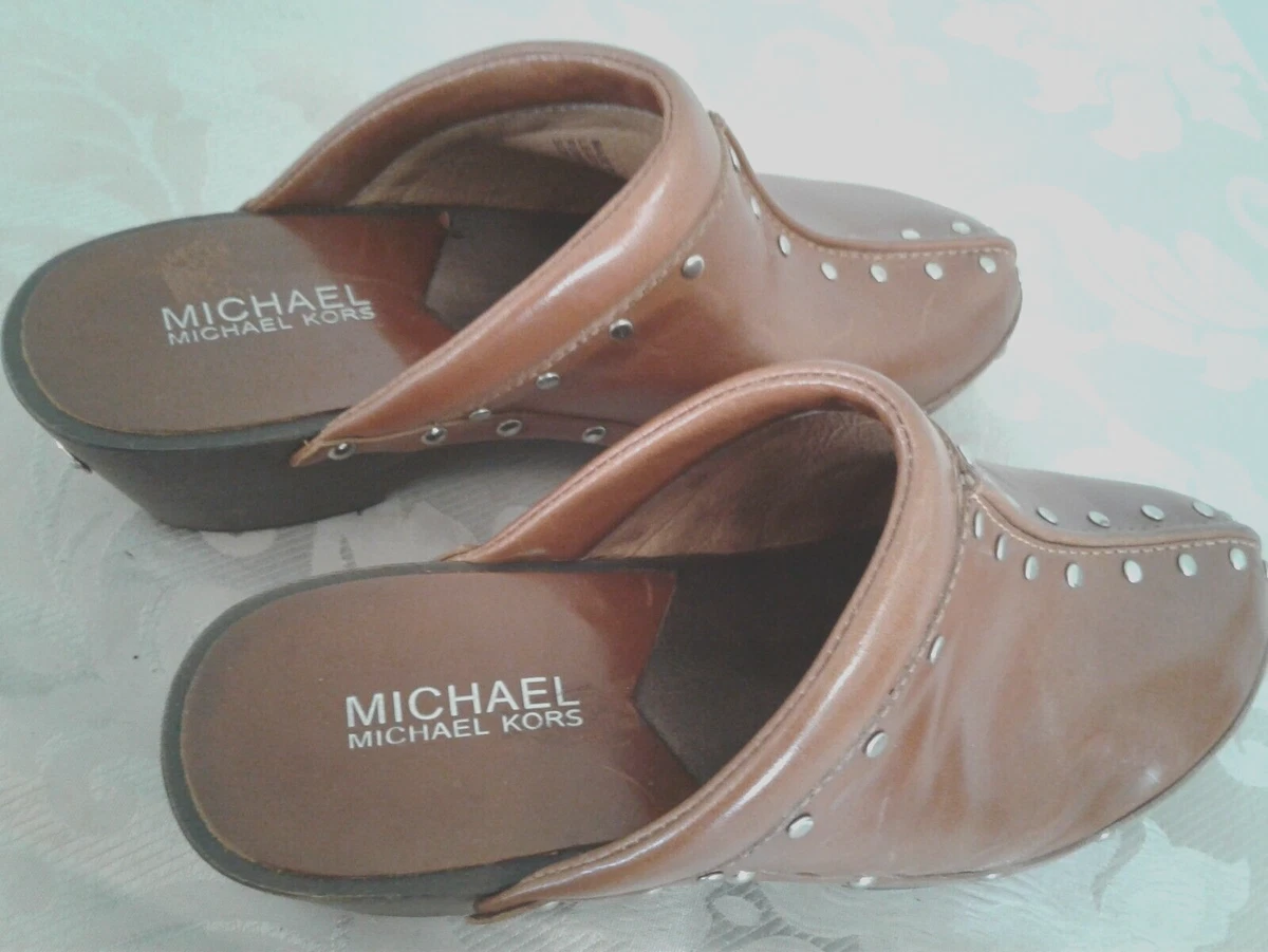 Michael kors studded best sale clogs
