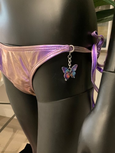 Purple Bikini With Charming Bikinis Colorful Butterfly Charm! - Picture 4 of 5