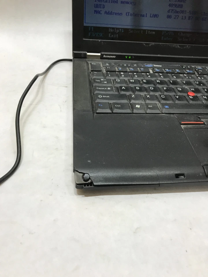 Lenovo ThinkPad T400s 14" Core 2 Duo 4GB RAM NO HDD/OS Missing Components!! - DW - Image 4 of 4