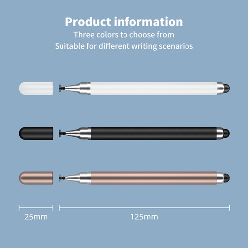 2 In 1 Stylus Pen For Cellphone Tablet Capacitive Touch Pencil For Iphone - Afbeelding 3 van 14