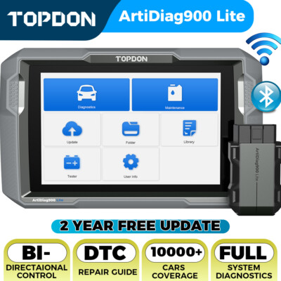 2024 TOPDON AD900 Lite OBD2 Scanner Diagnostic Tools Full System Active Test US