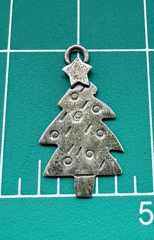 VNT Solid STERLING SILVER Handmade Christmas Tree… - image 1