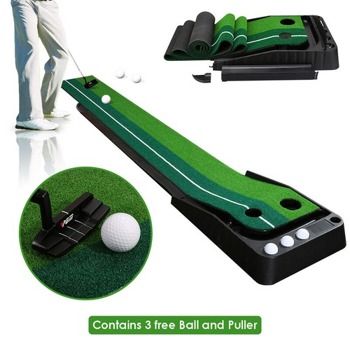 Golf Puttingmatte putting matte Drei Bälle setzen Bereich Golf Übungsmatte 2.5m - Bild 8 von 11