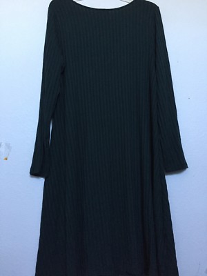 APT 9 LS V Neck Pullover Green Dress WM Size 0X. NWOT | eBay