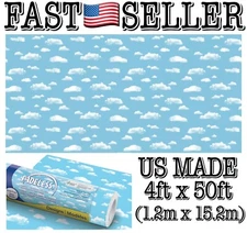 Pacon Fadeless Bulletin Board Paper Roll, Clouds (4ft x 50ft Roll) US MADE!