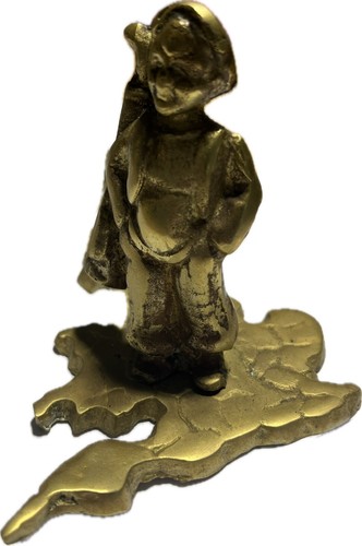 Solid Brass British Isles Golfer & Caddy Statue Figurine 6.5" Long 5" Tall - Picture 6 of 8