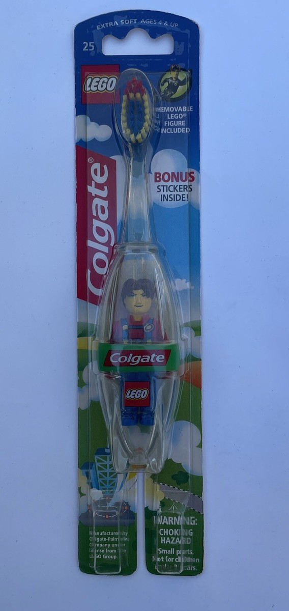 Vintage 2002 Colgate Lego Extra Soft Toothbrush with Lego Character New  Sealed