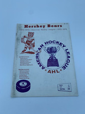 1973 Calder Cup Semifinals Hockey Program Hershey Bears Virginia Red Wings 3