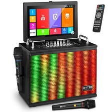 Karaoke Machine with Lyrics Display Screen, 14" Touch Tablet Screen, WiFi, HD...