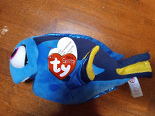 Ty Disney Pixar Finding Nemo Blue Dory Fish With Tag