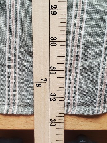 Consensus Sportswear Men's Short Sleeve Button Shirt XL Green Stripe Cotton - Picture 6 of 8