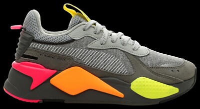 PUMA グレー/イエロー PUMA RS-X Highlighter ''HIGH RISE ULTRA GREY''MENS Grey Pink