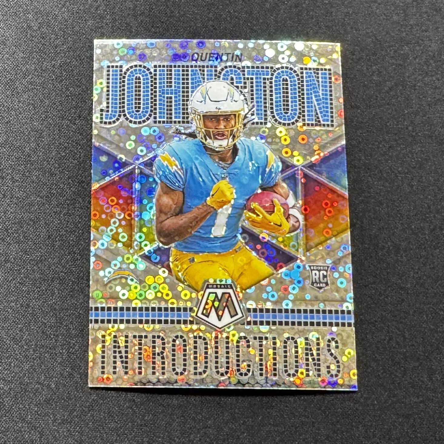 2023 Panini - Mosaic -  Quentin Johnston Chargers No Huddle Introductions Rookie