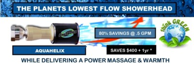 #ad #ad AQUA HELIX ULTRA LOW FLOW .5gpm MASSAGE SHOWER HEAD $47.95