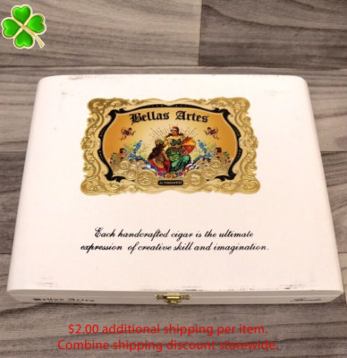 Bellas Artes Gordo Empty Wood Cigar Box 9.75'' x 7.5'' x 1.75''