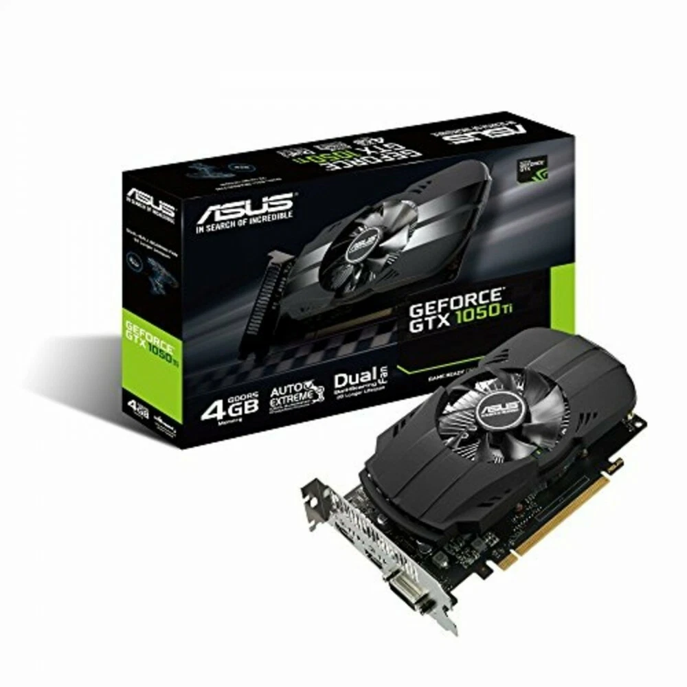 USED ASUS NVIDIA GeForce GTX 1050TI video card overclocking 4GB PH GTX1050TI 4G