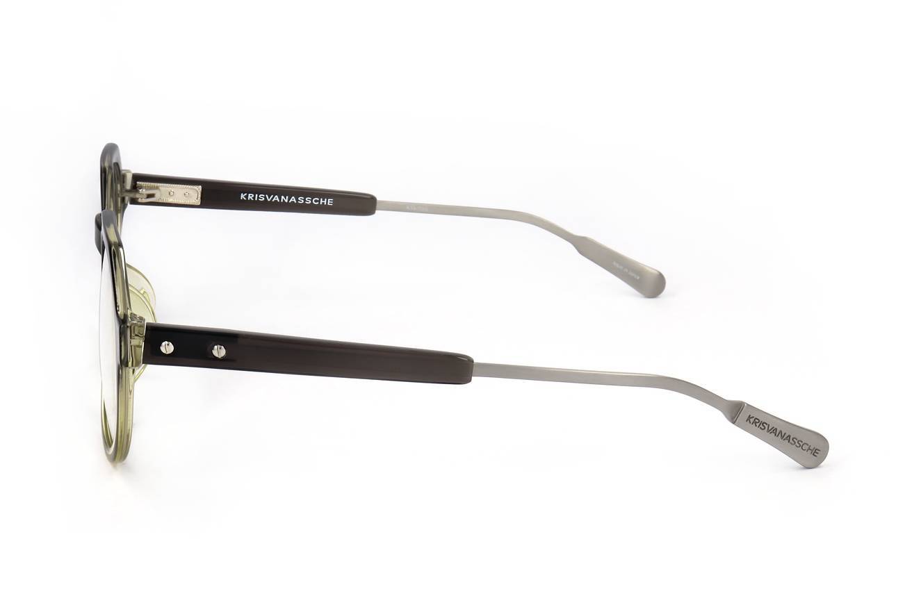 Lunettes De Vue Homme Kris Van Assche By Linda Farrow KVA61 - Monture Transparente 49/22/140, Neuves Avec étiquettes
