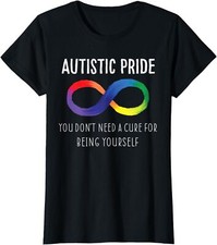 Autistic Pride Autism Awareness Acceptance Love Heart Ladies' Crewneck T-Shirt