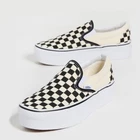 Vans Classic Slip on Stackform Women's SIZE 6-10 34mm platform checkerboard