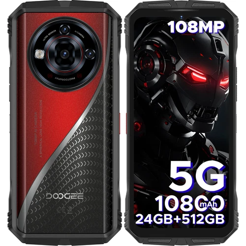 DOOGEE S118PRO Dual 5G Rugged Smartphne 24GB+512GB 10800mAh Android 14 Phone NFC