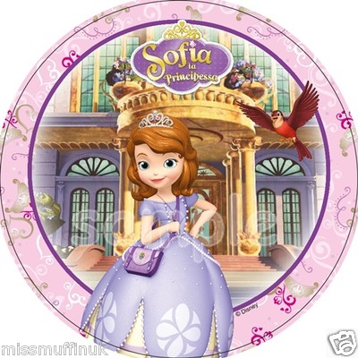 Essbar Tortendeko Sofia die 1 Prinzessin Tortenaufleger NEU backen Party Deko 