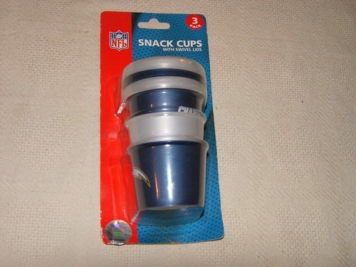 NFL VARIOUS TEAMS TODDLERS SNACK CUPS 3 PACK COLTS BUCCANEERS DOLPHINS EAGLES - Picture 6 of 7