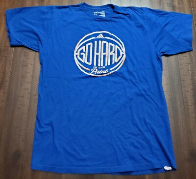 Adidas Go Hard In The Paint Tshirt Mens Large Blue