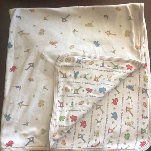 John Lennon Carters Cotton Reversible Baby Blanket Animals Musical Parade 2000