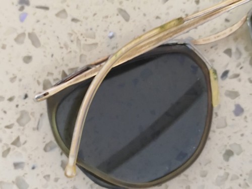 VINTAGE SOL AMOR GOLD 1960'S SUNGLASSES. need service - Picture 10 of 15