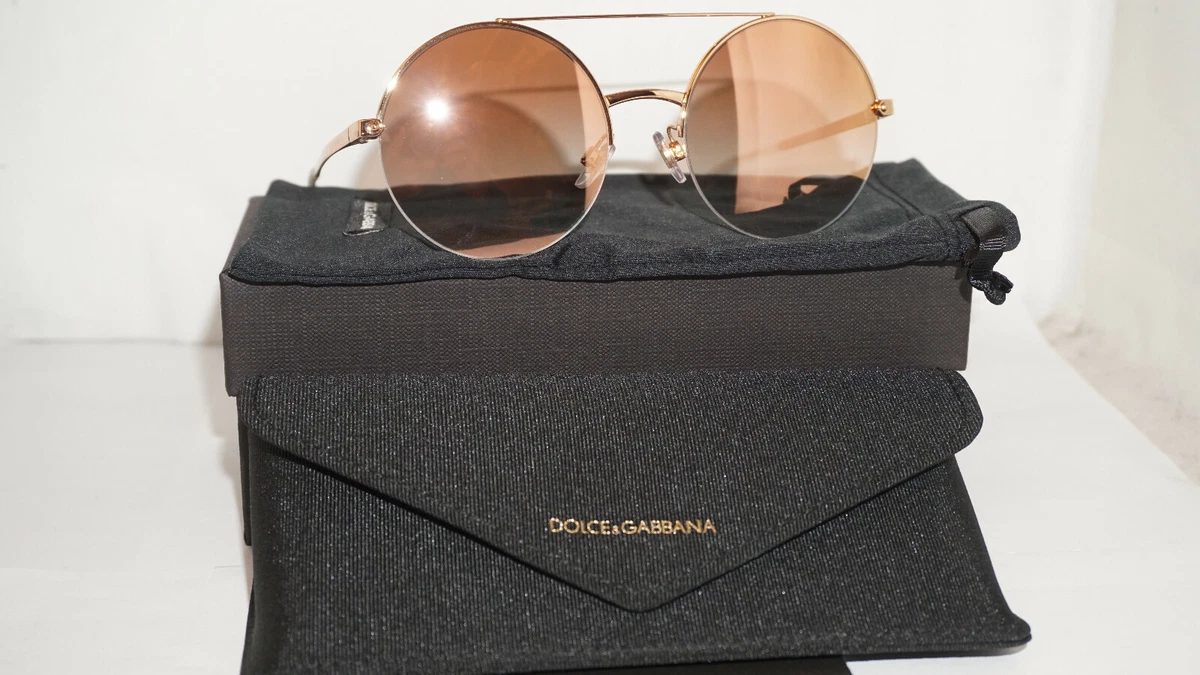 Dolce&Gabbana Round Mirrored Sunglasses for Women for sale 