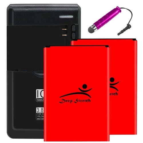 Long Lasting 2x 3580mAh Battery Desktop Charger Stylus for LG Volt LS740P USA