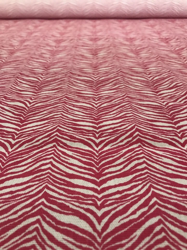 Herringbone Hot Pink TWILL Fabric 1 1/3 YARD PIECE - Image 4 of 4