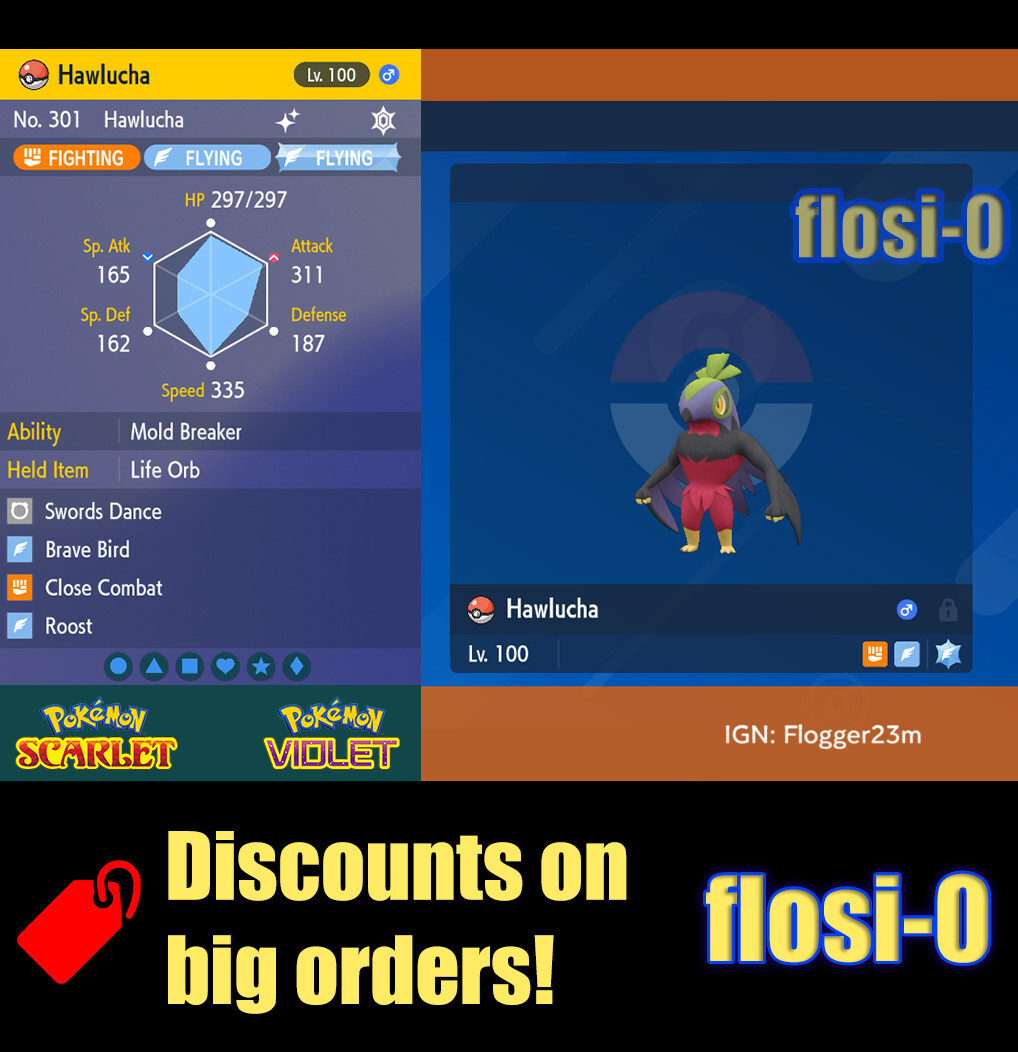 shiny hawlucha pokemon card 6IV Shiny Hawlucha Pokemon Scarlet and Violet
