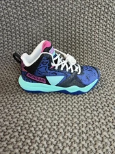 NEW Moolah Press Break True Blue / Aqua / Rose Violet Basketball Shoes Sz 5.5 Y