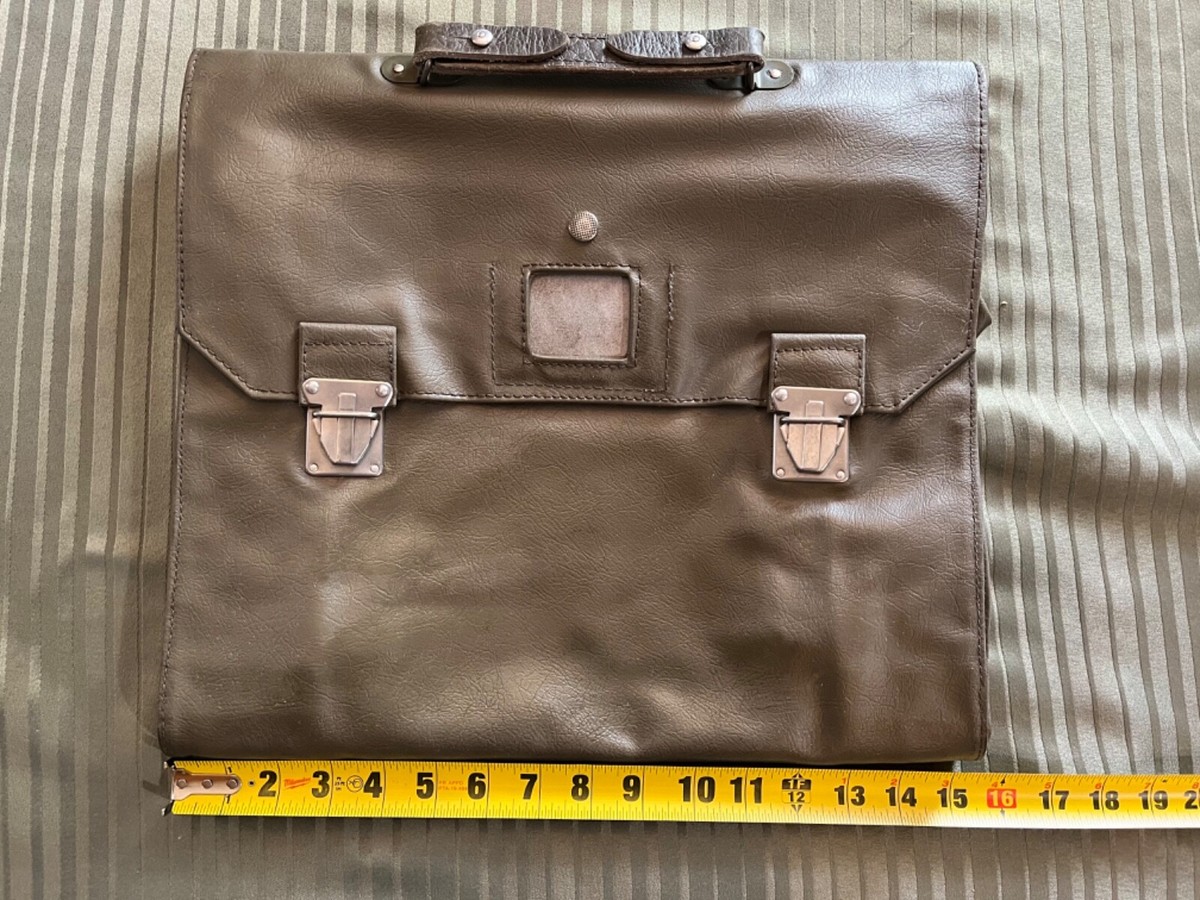 Vintage Swiss Army Military 1970s Leather Satchel Bag | eBay