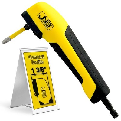 Right Angle Drill Attachment, 90 Degree Compact Drill Adapter with Magnetic S...