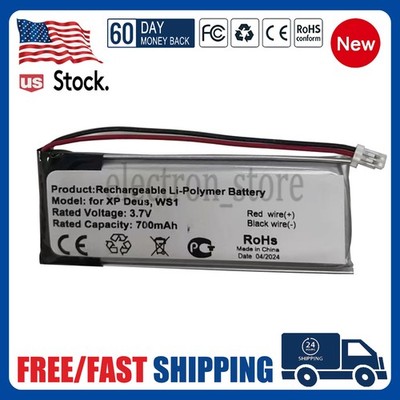700mAh Replacement Battery For Metal Detector XP Deus WS1 WS2 WS3 WS4 WS5 More